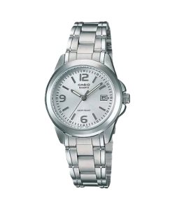 Silver Grey Casio Stainless Steel Analog LTP1215A-7A Men's Casio | SKHEGM-632