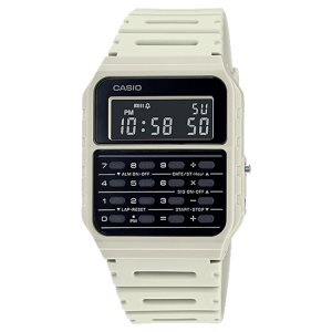 White Casio Data Bank CA53WF-8B Men's Casio | OLSMDI-238