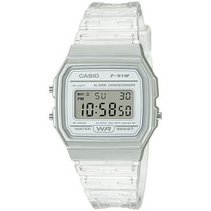 White Casio Translucent Digital F91WS-7 Men's Casio | OZUQXB-307