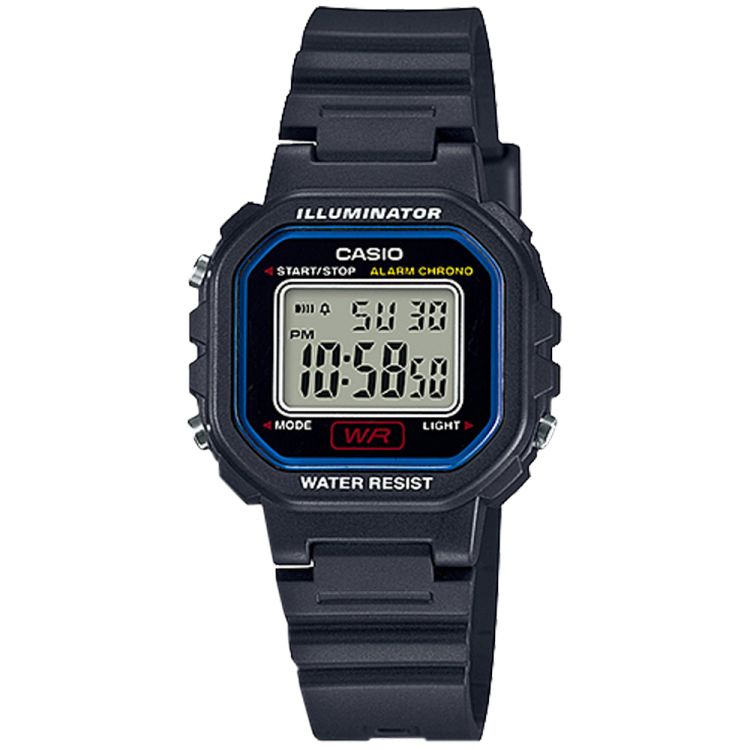 Black Blue Casio Digital LA20WH-1C Men\'s Casio | GFMLBI-654