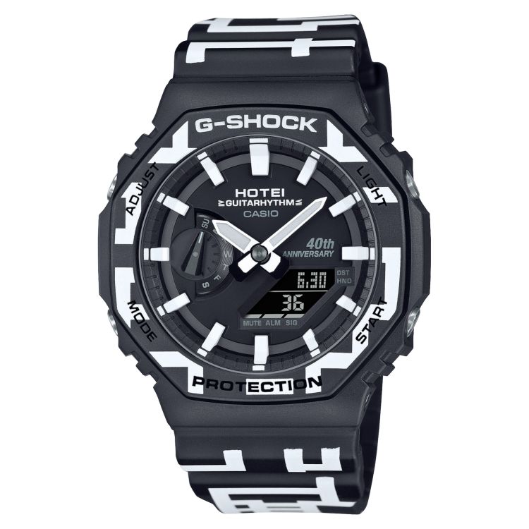 Black Casio ANALOG-DIGITAL GA2100HT-1A Men\'s G-shock | YPONFW-549