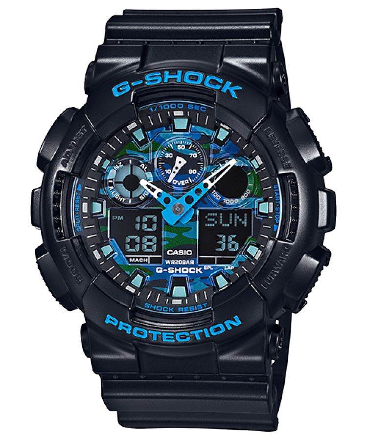 Black Casio Analog-Digital GA100CB-1A Men\'s G-shock | WGBLVX-120