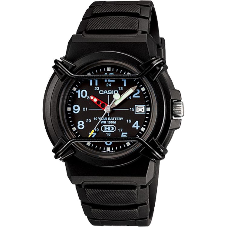 Black Casio Analog HDA600B-1BV Men\'s Casio | IXLBKR-463