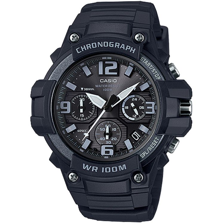 Black Casio Analog MCW100H-1A3V Men\'s Casio | WIJHQZ-703