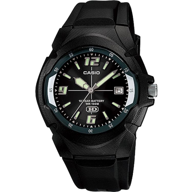 Black Casio Analog MW600F-1AV Men\'s Casio | HNZDFX-281