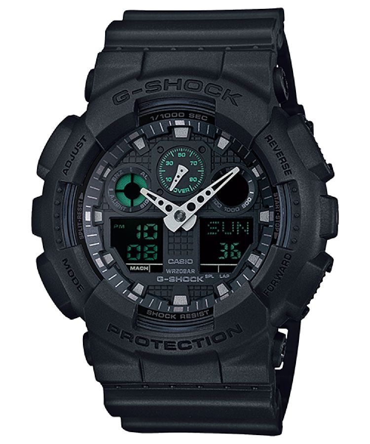 Black Casio Analog-digital GA100MB-1A Men\'s G-shock | ABJZTF-682