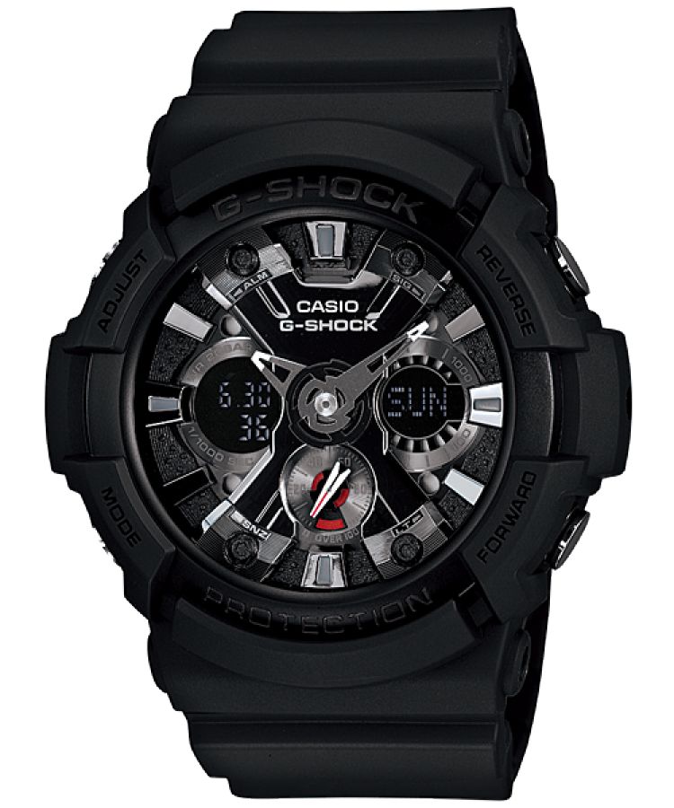 Black Casio Analog-digital GA201-1A Men\'s G-shock | KWGYRC-953