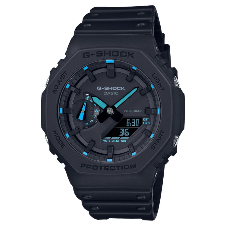 Black Casio Analog-digital GA2100-1A2 Men\'s G-shock | DARUVH-023