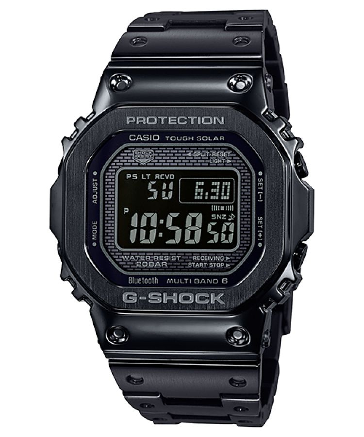 Black Casio Digital Bluetooth GMWB5000GD-1 Men\'s G-shock | XOKAFJ-475