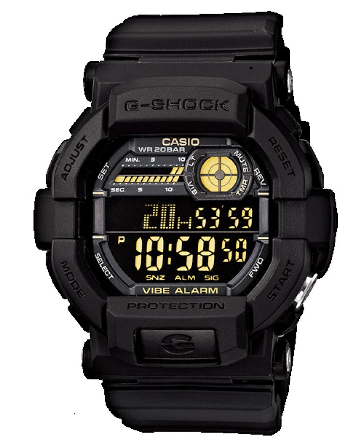 Black Casio Digital GD350-1B Men\'s G-shock | WSJGRV-596