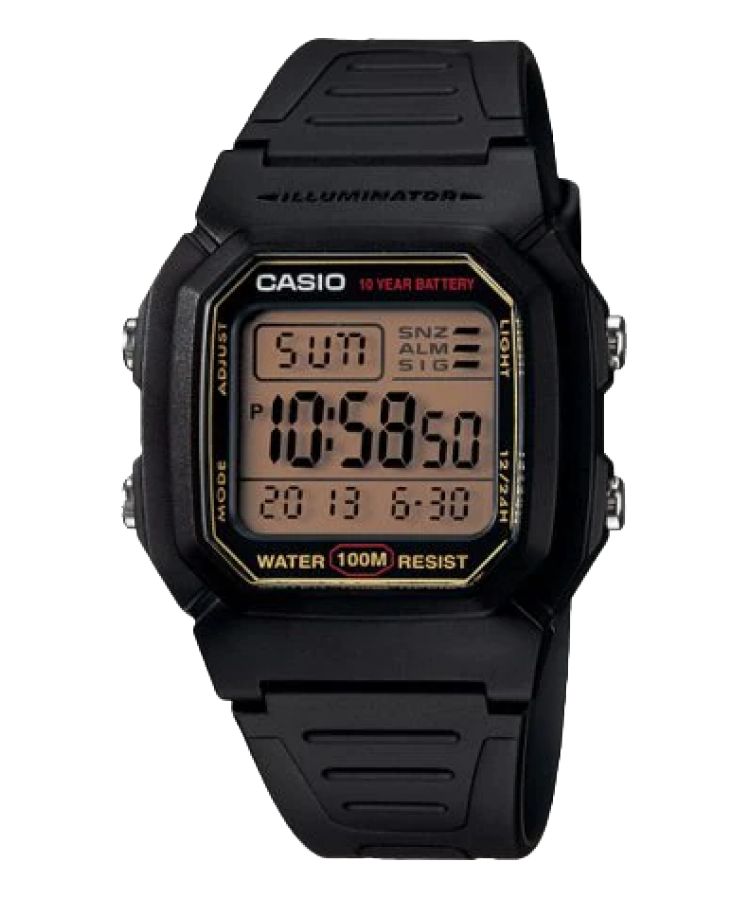 Black Casio Digital W800HG-9AV Men\'s Casio | LRFPZM-946