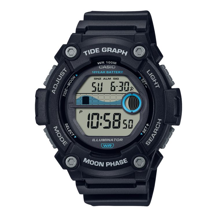 Black Casio Digital WS1300H-1AV Men\'s Casio | QIFBOC-702