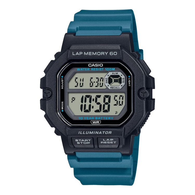 Black Casio Digital WS1400H-3AV Men\'s Casio | SEQFMZ-029