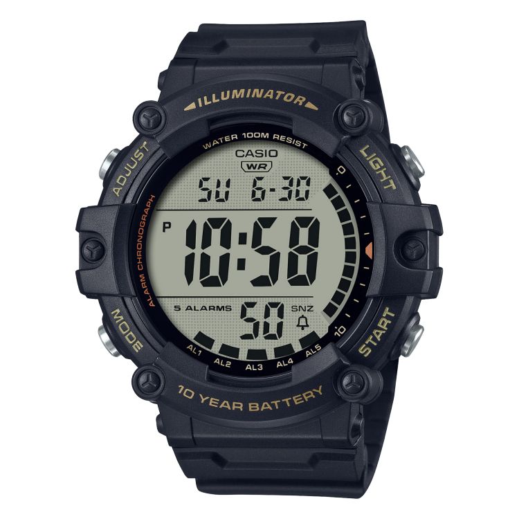 Black Casio Illuminator Digital AE1500WHX-1AV Men\'s Casio | KDUHXI-805