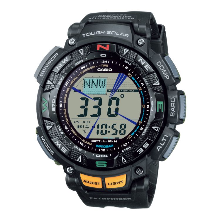 Black Casio PAG240-1 Men\'s Pro Trek | RGDFZN-895