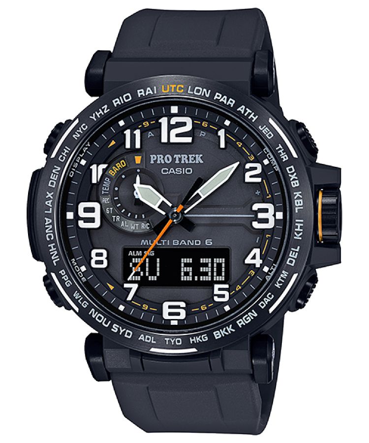 Black Casio PRW6600Y-1A9 Men\'s Pro Trek | HMQITF-813