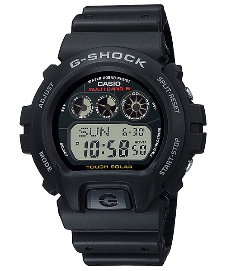 Black Casio Solar Atomic GW6900-1 Men\'s G-shock | VDJPHU-249