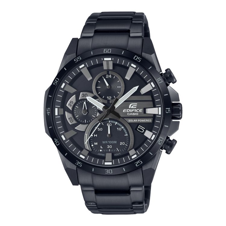 Black Casio Solar Powered Chronograph EQS940DC-1AV Men\'s Edifice | HFNVSU-532