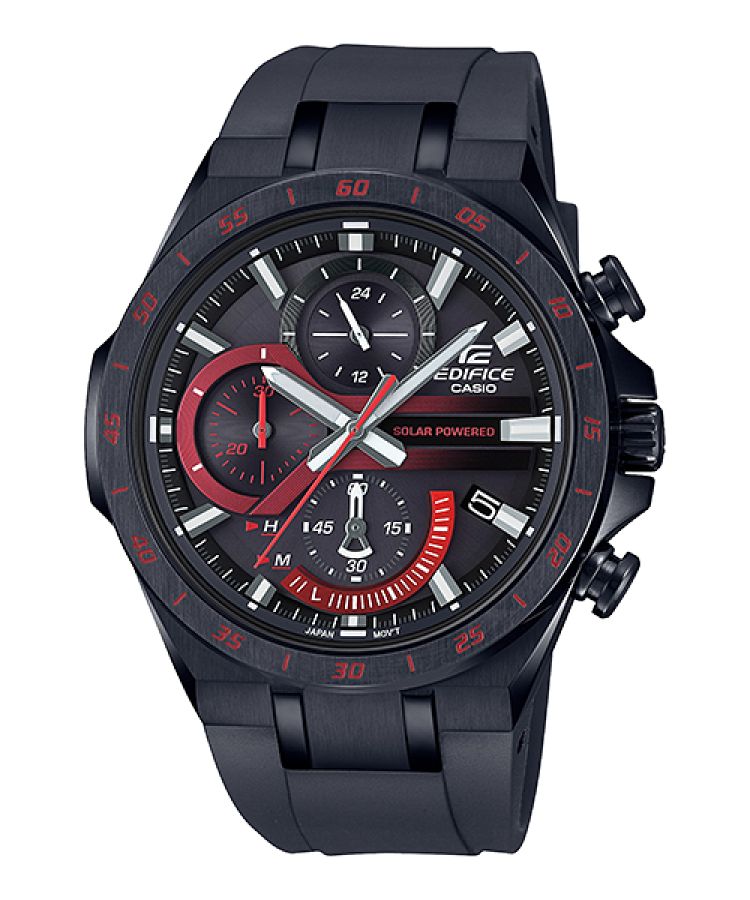 Black Casio Solar Powered Chronograph EQS920PB-1AV Men\'s Edifice | QZAHRD-048