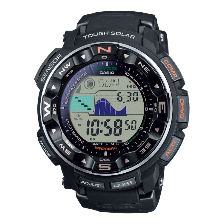 Black Casio Triple Sensor PRW2500R-1 Men\'s Pro Trek | PWJNSE-189