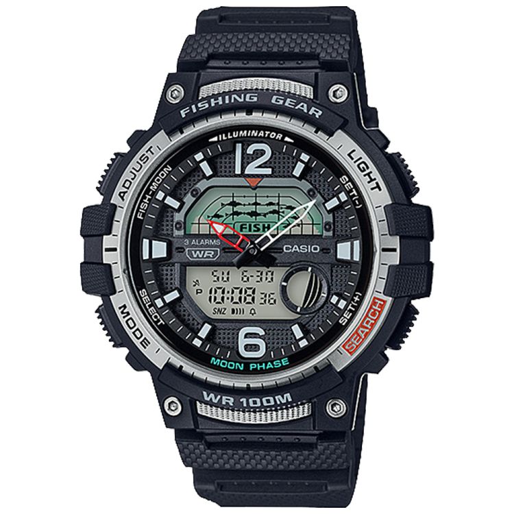 Black / Grey Casio Fishing WSC1250H-1AV Men\'s Casio | NJIQFG-678