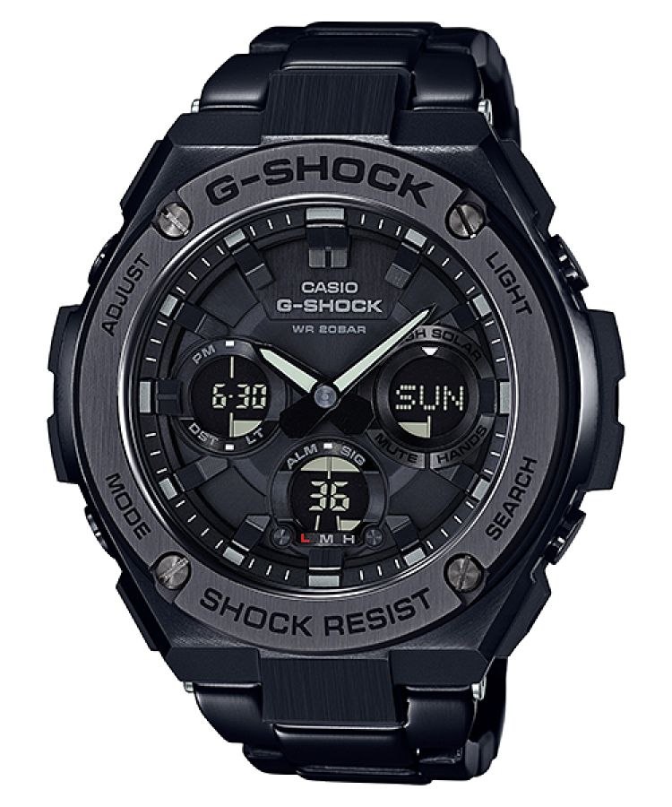 Black / Grey Casio G-STEEL GSTS110BD-1B Men\'s G-shock | NCYQRJ-709