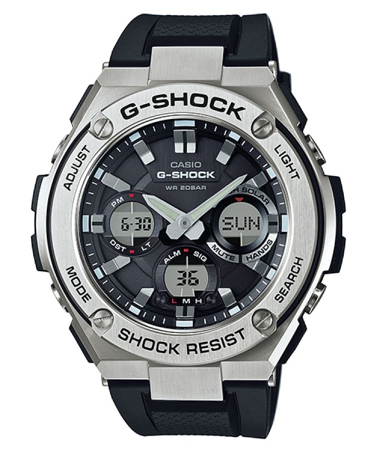 Black / Grey Casio G-STEEL GSTS110-1A Men\'s G-shock | AMUGEV-685