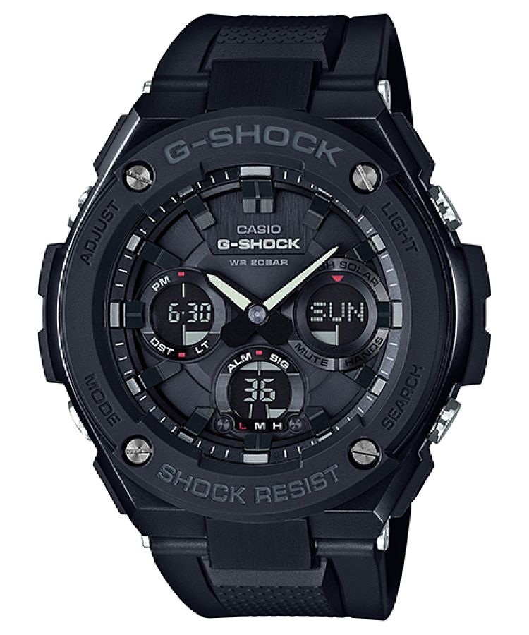 Black Grey Casio Steel GSTS100G-1B Men\'s G-shock | GAXQCF-094