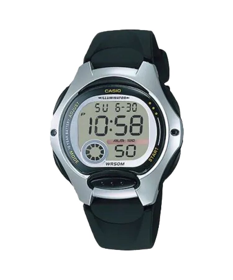 Black Silver Casio Digital LW200-1AV Men\'s Casio | MHJGCU-068