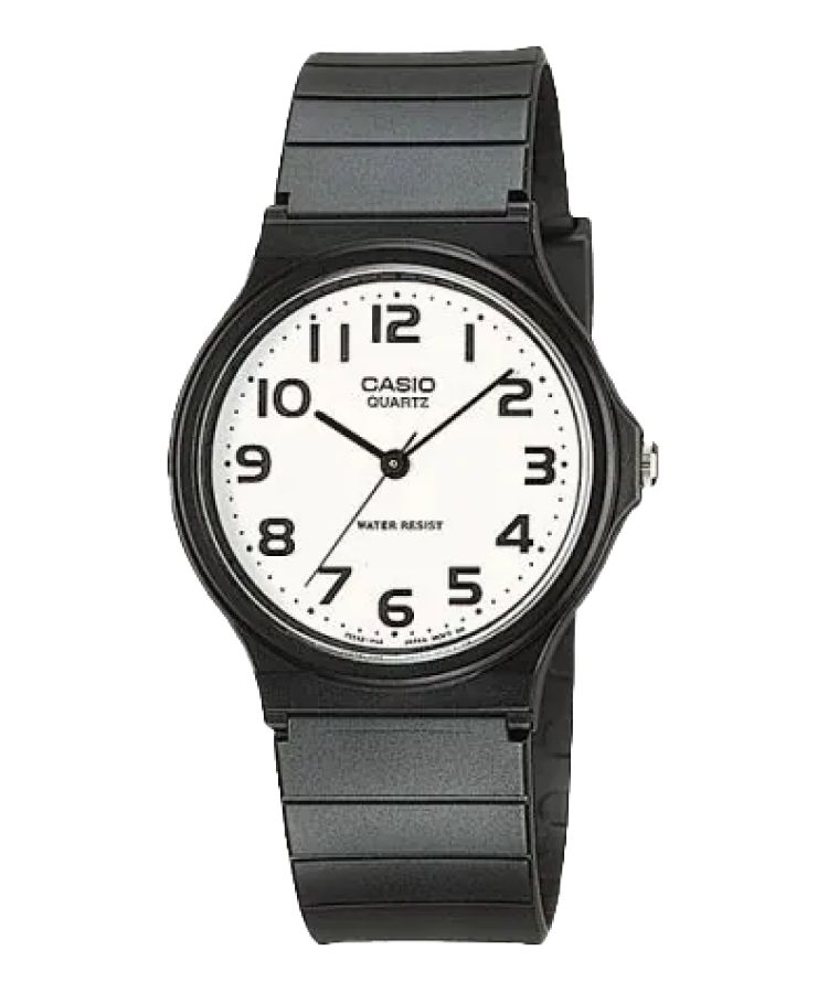 Black White Casio Analog Casual MQ24-7B2 Men\'s Casio | DTKHON-839