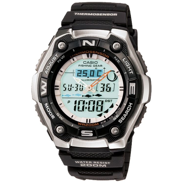 Black White Casio Analog-Digital AQW101-1AV Men\'s Casio | XEQHAN-471