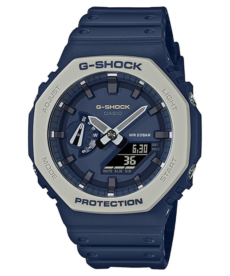 Blue Casio Analog-Digital GA2110ET-2A Men\'s G-shock | IDCNMV-271