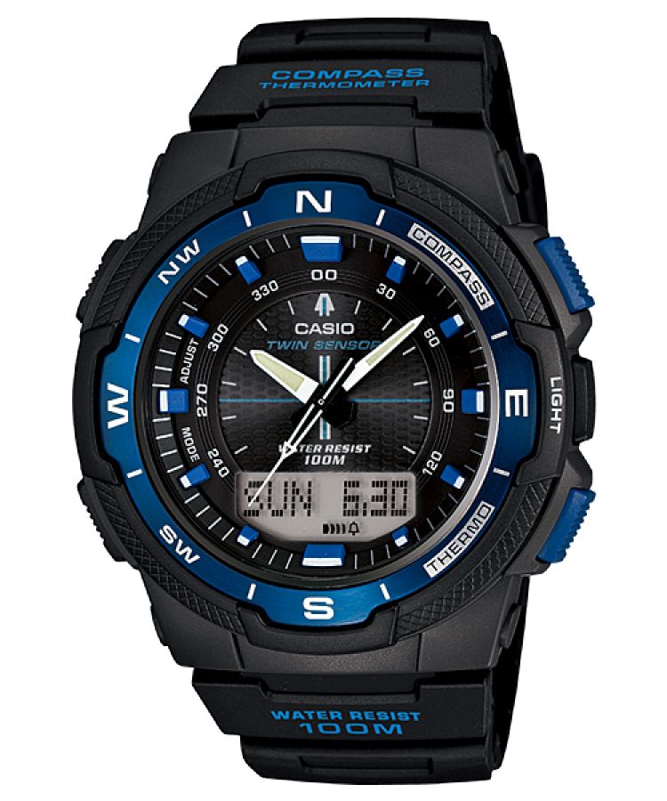 Blue Casio Analog Digital SGW500H-2BV Men\'s Casio | MRBLAS-324