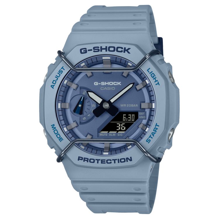 Blue / Light Blue Casio ANALOG-DIGITAL GA2100PT-2A Men\'s G-shock | SRGHEU-458