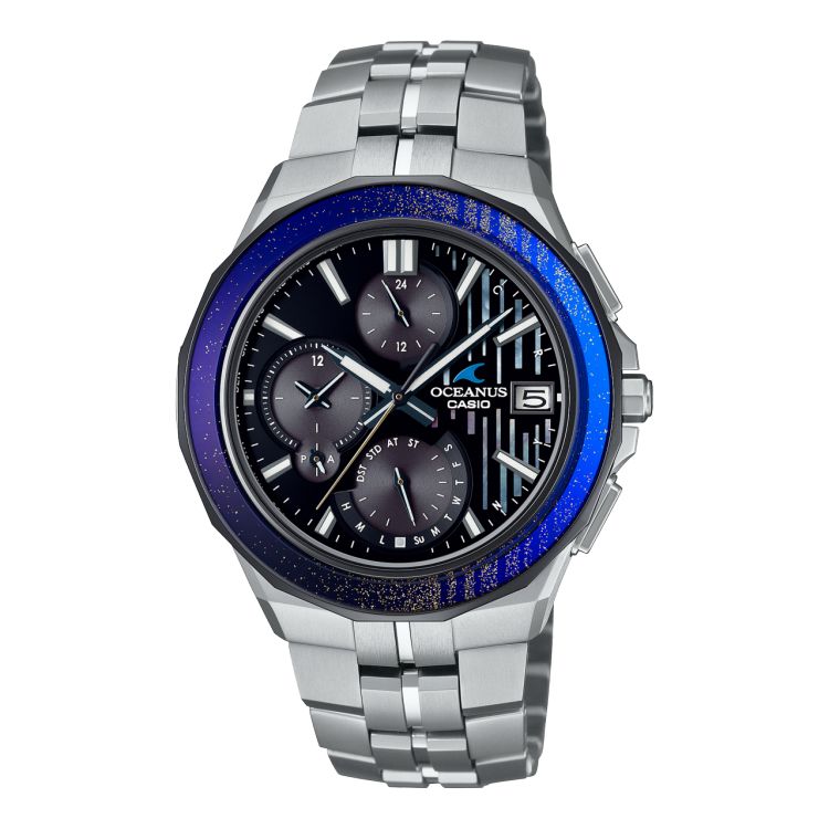 Blue / Light Blue Casio Manta OCWS5000MB1A Men\'s Oceanus | ZYGBRO-653