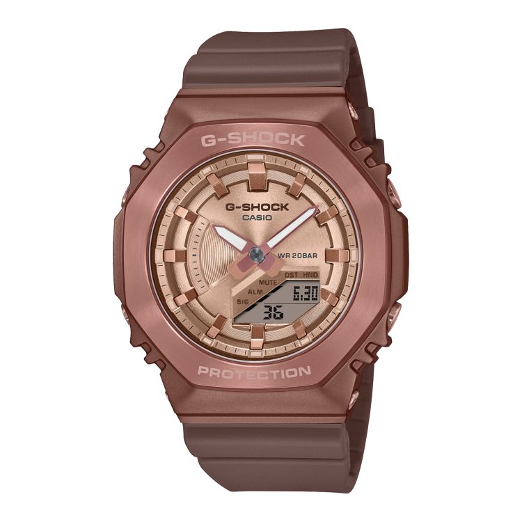 Brown Casio Bronze Analog-digital Matte GMS2100BR-5A Women\'s G-shock | OICLVY-598