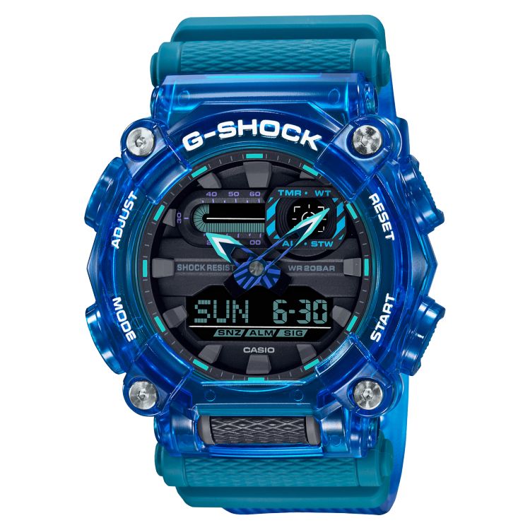 Casio Transparent Analog-Digital GA900SKL-2A Men\'s G-shock | RGXQSP-725