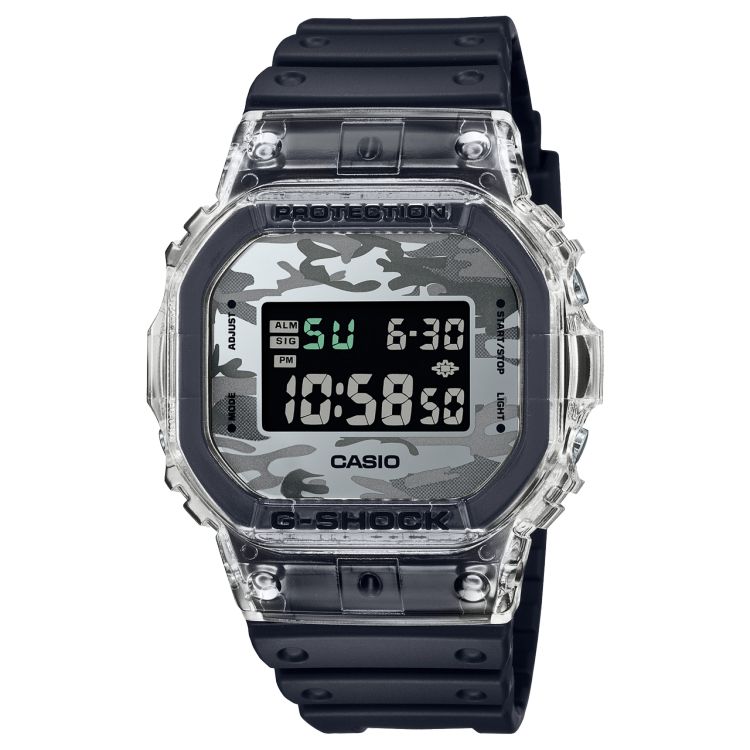 Casio Transparent Digital DW5600SKC-1 Men\'s G-shock | LJDEGA-438