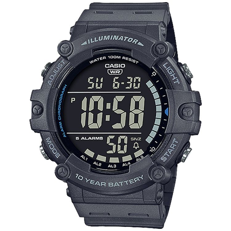 Dark Grey Casio Illuminator Digital AE1500WH-8BV Men\'s Casio | TFXJHY-069