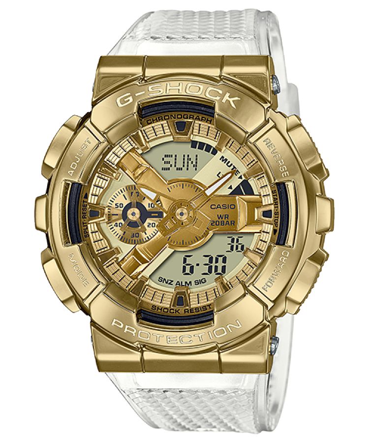 Gold Casio Analog-digital Fashionable Metal GM110SG-9A Women\'s G-shock | ZQATJG-178