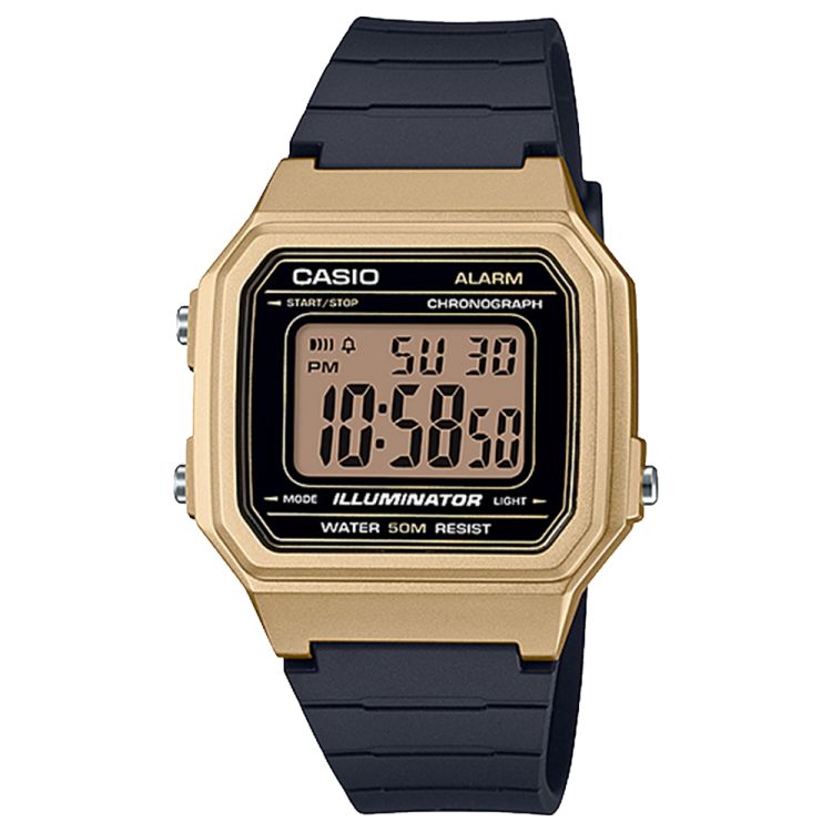 Gold Casio Digital W217HM-9AV Men\'s Casio | TOHZIF-423