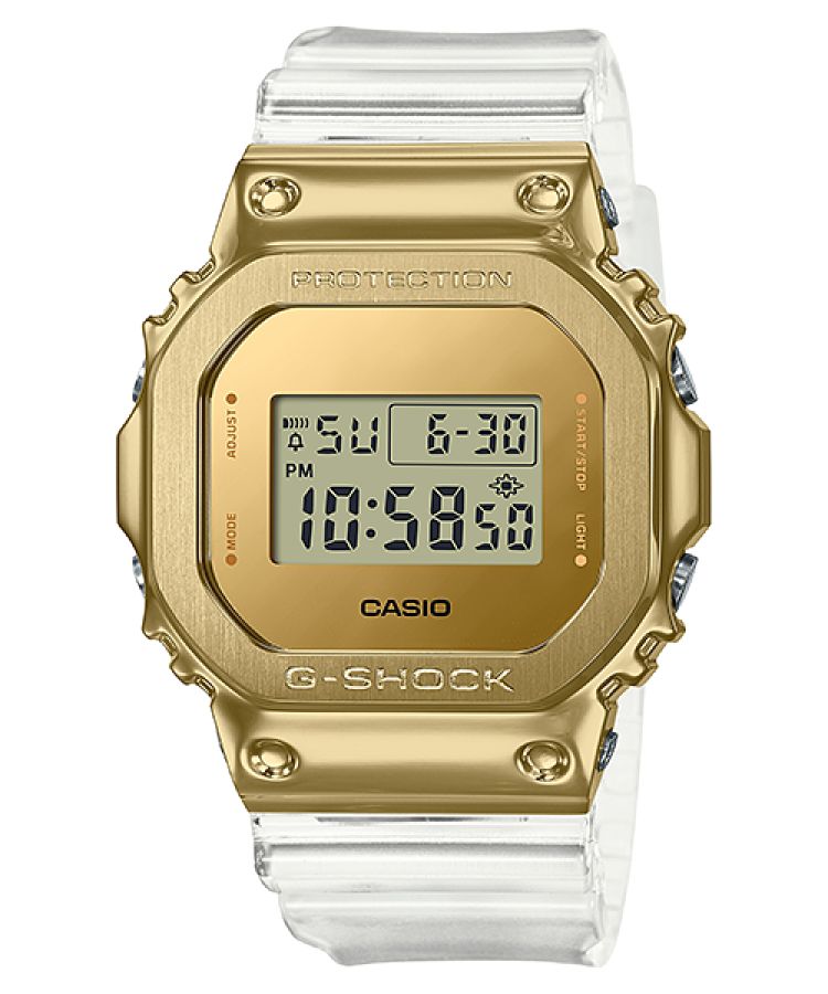 Gold Casio Metal Covered GM5600SG-9 Men\'s G-shock | OIXGZU-421