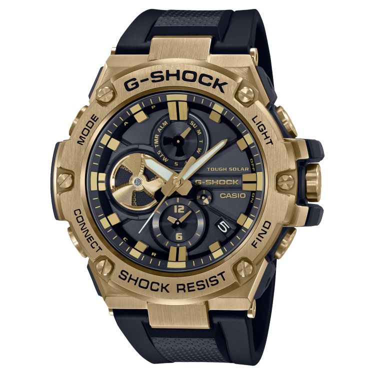 Gold / Grey Casio G-Steel GSTB100GB1A9 Men\'s G-shock | LUEVCS-578