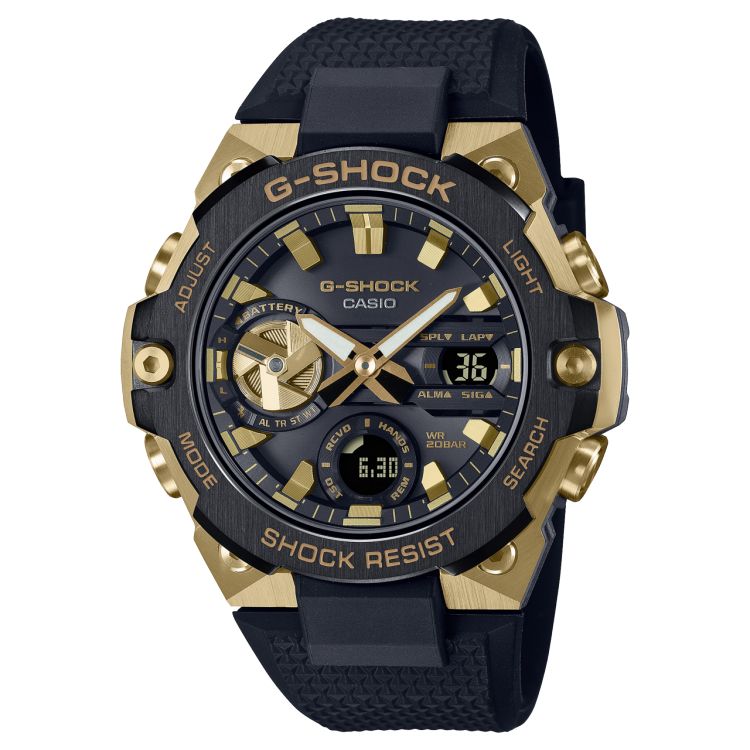 Gold / Grey Casio G-Steel GSTB400GB1A9 Men\'s G-shock | XBHQLJ-641