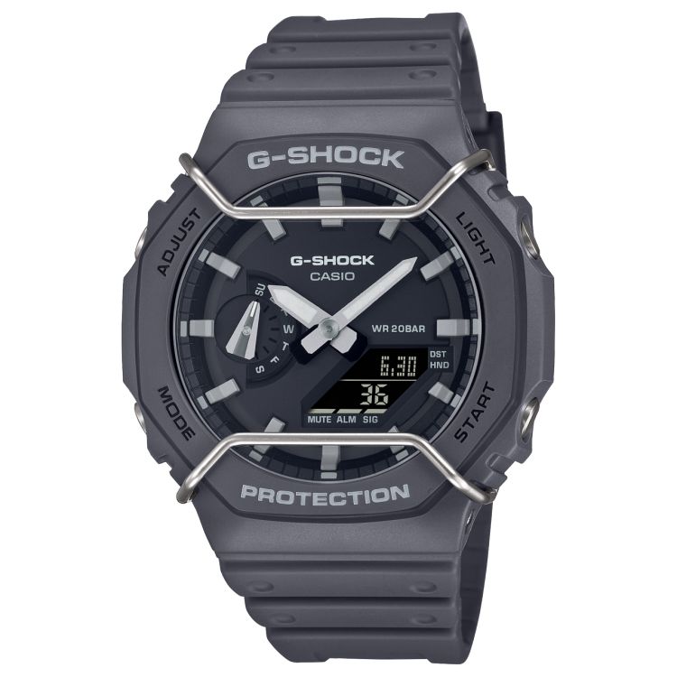 Grey Casio ANALOG-DIGITAL Gray GA2100PTS-8A Men\'s G-shock | EVISJL-198