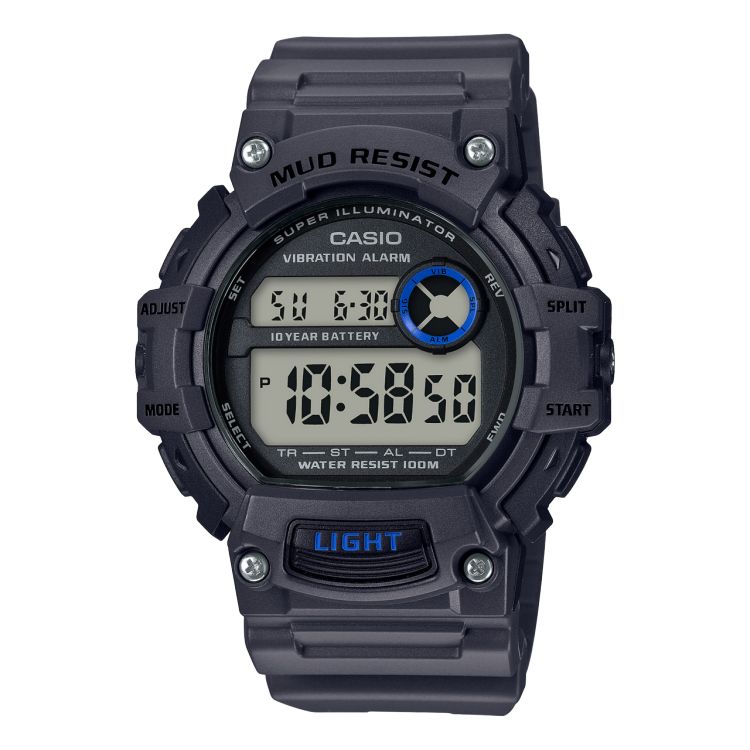 Grey Casio Gray Digital TRT110H-8AV Men\'s Casio | ERUGCB-941