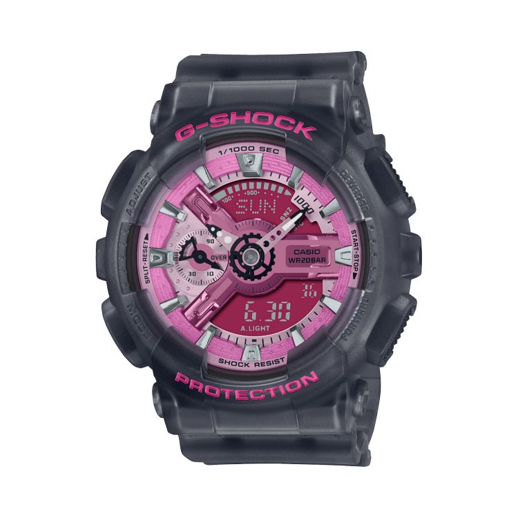 Grey Pink Casio Gray Analog-digital GMAS110NP-8A Women\'s G-shock | CWEPYL-407