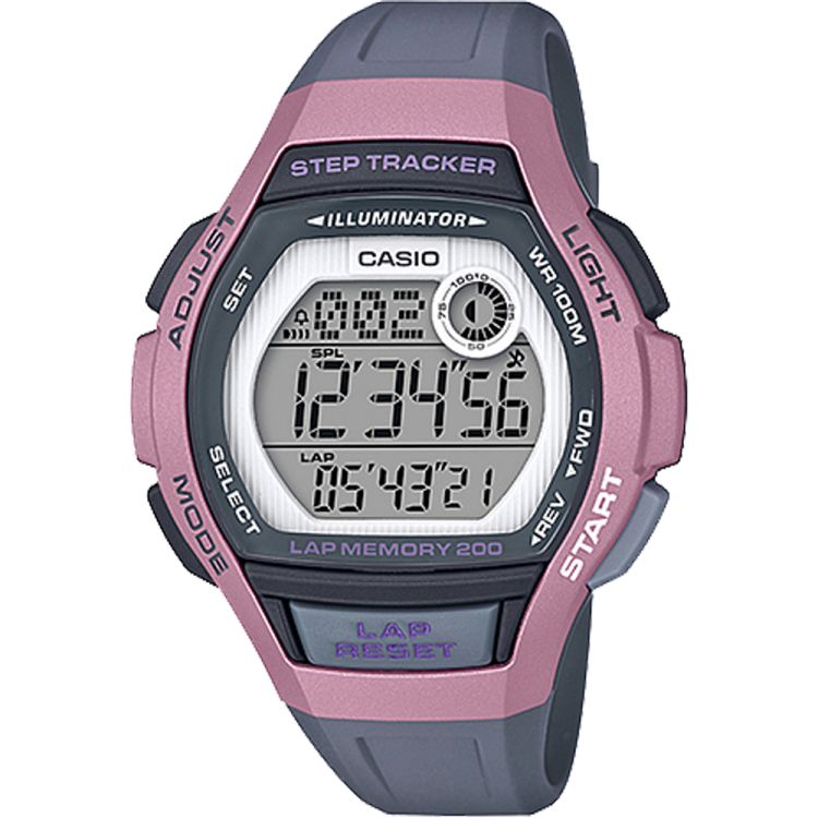 Grey Pink Casio Gray Digital LWS2000H-4AV Women\'s Casio | MVBNTZ-709