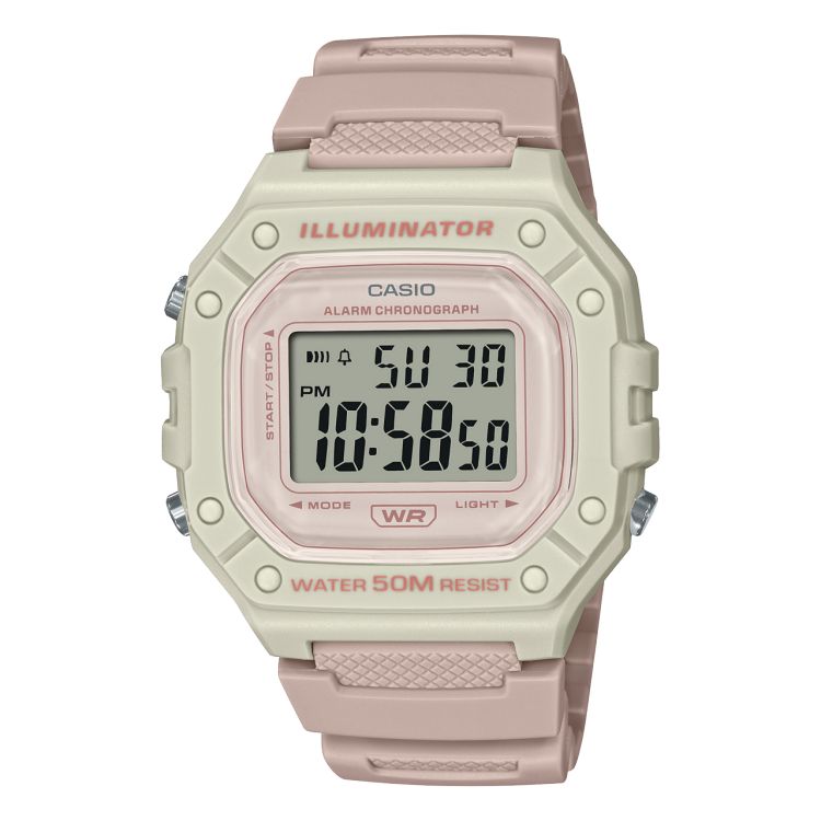 Light Pink Casio Digital W218HC-4A2V Women\'s Casio | HSNCFD-012