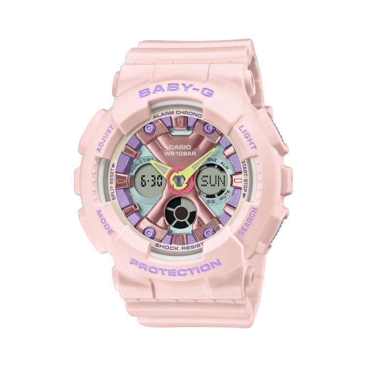 Pink Casio ANALOG DIGITAL BA130PM-4A Men\'s Baby-G | PNLKDF-715